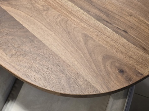 (R, od ręki) Stół Rozkładany EVEREST 190 (+ 60) x 110 cm, fornir z dymionego drzewa mango, Happy@Home (R, od ręki) Stół Rozkładany EVEREST 190 (+ 60) x 110 cm, fornir z dymionego drzewa mango, Happy@Home