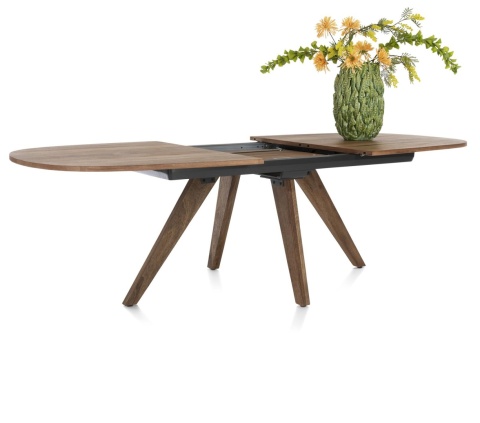 (R, od ręki) Stół Rozkładany EVEREST 190 (+ 60) x 110 cm, fornir z dymionego drzewa mango, Happy@Home (R, od ręki) Stół Rozkładany EVEREST 190 (+ 60) x 110 cm, fornir z dymionego drzewa mango, Happy@Home