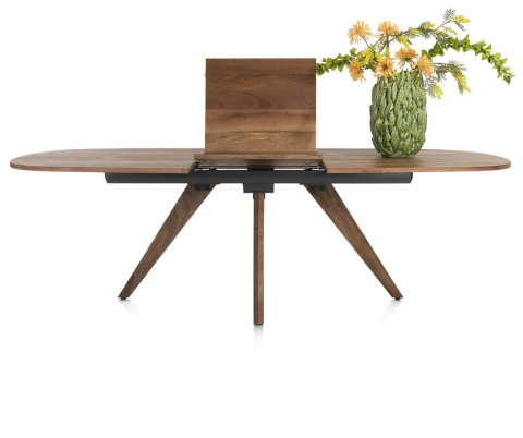 (R, od ręki) Stół Rozkładany EVEREST 190 (+ 60) x 110 cm, fornir z dymionego drzewa mango, Happy@Home (R, od ręki) Stół Rozkładany EVEREST 190 (+ 60) x 110 cm, fornir z dymionego drzewa mango, Happy@Home