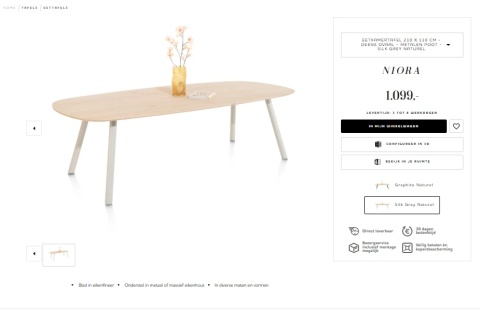 Stół jadalniany Xooon NIORA 210 x 115 cm - Dąb Naturalny Fornir Stół jadalniany Xooon NIORA 210 x 115 cm - Dąb Naturalny Fornir