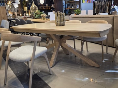 Stół rozkładany NYON Henders & Hazel 200-280x100 cm, fornir dębowy, kolor natural sand Stół rozkładany NYON Henders & Hazel 200-280x100 cm, fornir dębowy, kolor natural sand