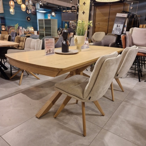 Stół rozkładany NYON Henders & Hazel 200-280x100 cm, fornir dębowy, kolor natural sand Stół rozkładany NYON Henders & Hazel 200-280x100 cm, fornir dębowy, kolor natural sand