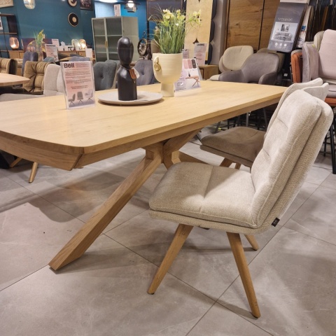 Stół rozkładany NYON Henders & Hazel 200-280x100 cm, fornir dębowy, kolor natural sand Stół rozkładany NYON Henders & Hazel 200-280x100 cm, fornir dębowy, kolor natural sand