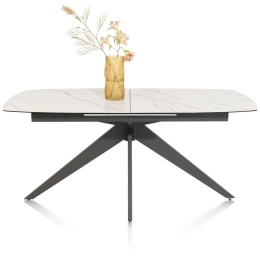 (defekt) Stół rozkładany ceramiczny PADOVA Xooon (180-240) cm, jasny, Nogi grafitowe