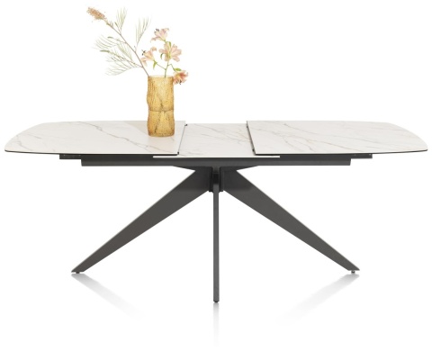 (defekt) Stół rozkładany ceramiczny PADOVA Xooon (180-240) cm, jasny, Nogi grafitowe