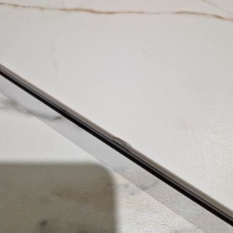 (defekt) Stół rozkładany ceramiczny PADOVA Xooon (180-240) cm, jasny, Nogi grafitowe