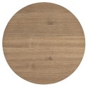 Stolik Kawowy ZADE Okrągły Ø 60 cm, fornir dębowy Dune, podstawa cylindryczna