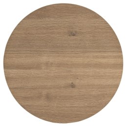 Stolik Kawowy ZADE Okrągły Ø 60 cm, fornir dębowy Dune, podstawa cylindryczna