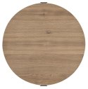 Stolik Kawowy ZADE Okrągły Ø 75 cm, fornir dębowy Dune, 1 szuflada
