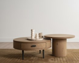 Zestaw Stolików Kawowych ZADE Ø 75/Ø 60 cm (Dune) - Happy@Home