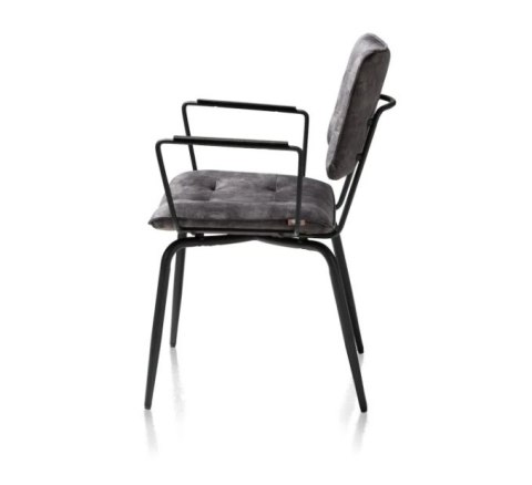 [na zamówienie] Krzesło H&H Manou antracyt/ podłokietnik