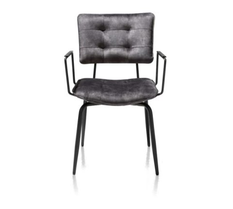 [na zamówienie] Krzesło H&H Manou antracyt/ podłokietnik