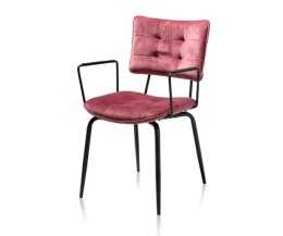 [na zamówienie] Krzesło H&H Manou burgundy/ podłokietnik