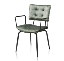[na zamówienie] Krzesło H&H Manou oliwka/ podłokietnik