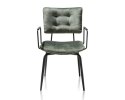 [na zamówienie] Krzesło H&H Manou oliwka/ podłokietnik