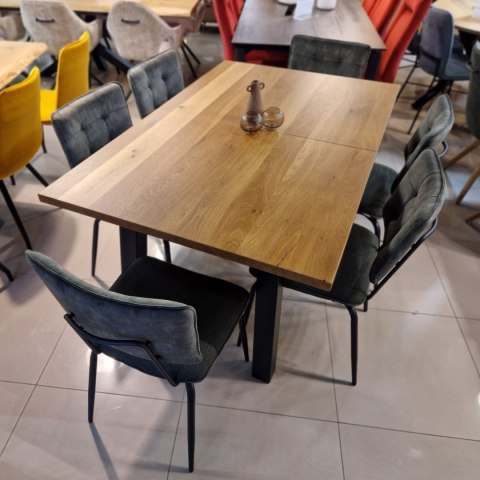 Krzesło H&H Manou zielone plecionka