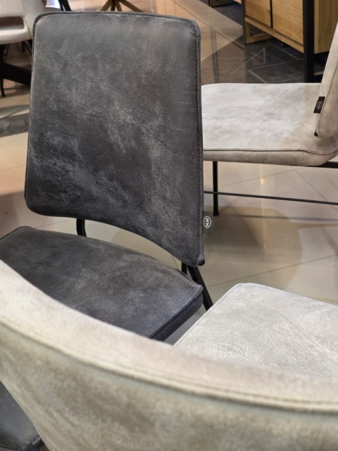 Krzesło Habufa Faas/ Fausto tkanina Rocky Antracyt