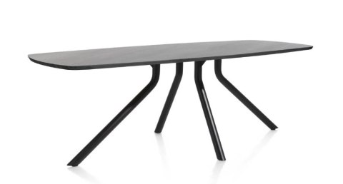 (M) Stół Xooon Arvada 250 x 110 cm Oval lity dąb onyx