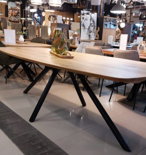 (M) Stół Xooon Arvada 250 x 110 cm Oval lity dąb