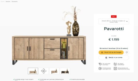 (M, defekt #2) Komoda Pavarotti 230 cm Henders& Hazel