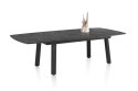 [M, od ręki defekt #2] ANTRACYT Stół rozkładany H&H Palace 190 + 60 x 110 cm 4 klasyczne nogi