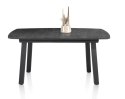 [M, od ręki defekt #2] ANTRACYT Stół rozkładany H&H Palace 190 + 60 x 110 cm 4 klasyczne nogi