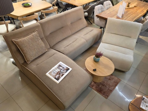 Sofa modułowa Dublin 326 cm (Układ Szezlong+2+1), wysokie oparcie, sprężyny kieszeniowe