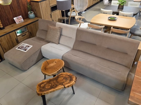 Sofa modułowa Dublin 326 cm (Układ Szezlong+2+1), wysokie oparcie, sprężyny kieszeniowe