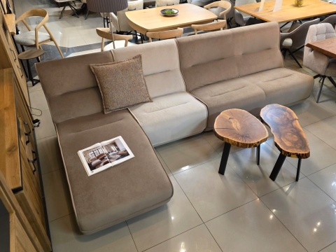 Sofa modułowa Dublin 326 cm (Układ Szezlong+2+1), wysokie oparcie, sprężyny kieszeniowe