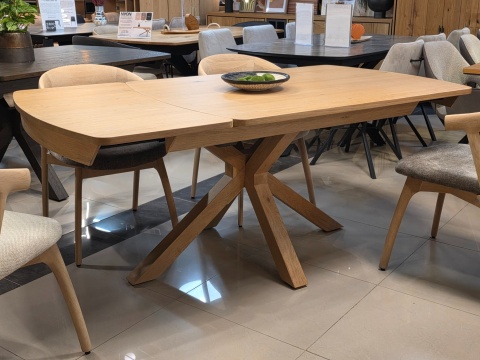 (R, od ręki) Stół rozkładany Henders & Hazel Nyon 140-190x100 cm, fornir dębowy, kolor Dune Oak/Dąb Wydmowy