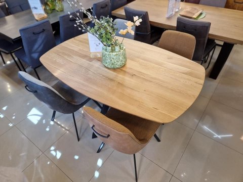 Stół Xooon Arvada 160 x 100 cm Oval lity dąb