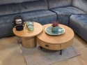 Zestaw Stolików Kawowych ZADE Ø 75/Ø 60 cm (Dune) - Happy@Home
