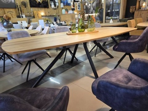 Zestaw stół ARVADA 250 x 110 cm+ 6 krzeseł obrotowych EIFEL (wybór koloru)