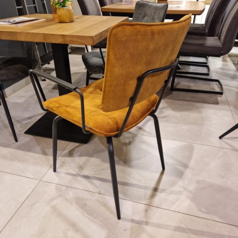 [na zamówienie] Krzesło H&H Manou ochra/ podłokietnik