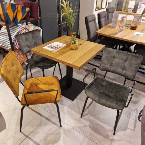 [na zamówienie] Krzesło H&H Manou ochra/ podłokietnik