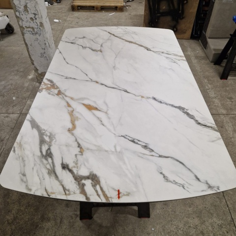 [M, Defekt #1] Stół Henders& Hazel Vegas 170+ 60 x 100 cm ceramika na szkle hartowanym