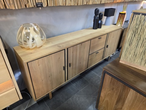 (K,R,M) Komoda Shimanto 230 cm Bright Natural Oak Henders & Hazel