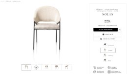 Krzesło Xooon Nolan Krem