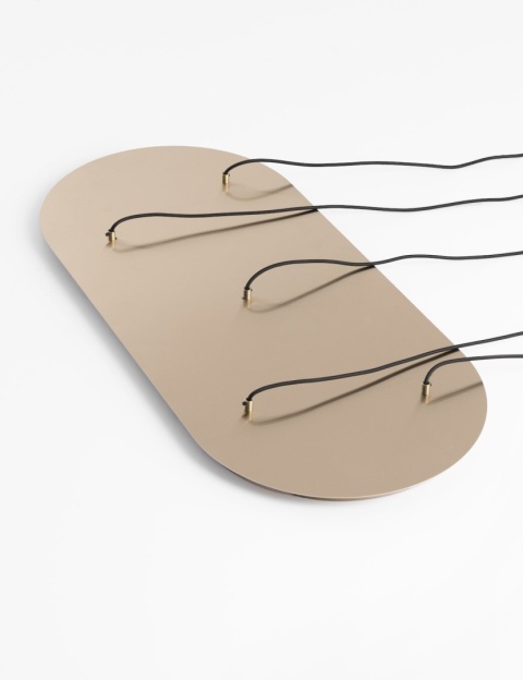 Lampa Wisząca MILKY 5-punktowa, Szklane Kule z Gradientem, Złota – Coco Maison (53223-WIT)