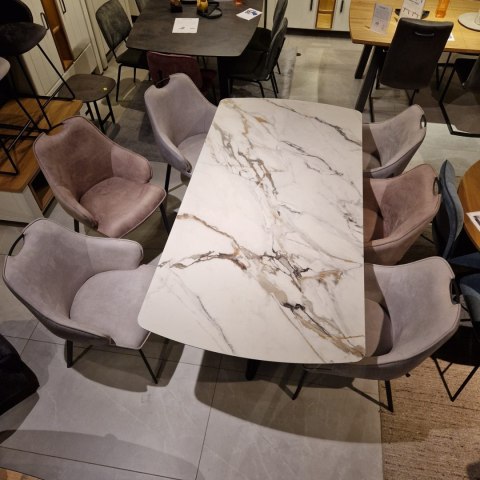 (M#3) Stół Henders& Hazel Vegas 200+ 80 x 100 cm ceramika na szkle hartowanym