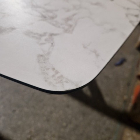 [M, od ręki defekt #1] Stół Henders& Hazel Palace 190+ 60 x 110 cm biały centralna noga