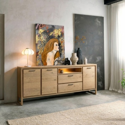 Obraz Ręcznie Malowany "Miedziana Aura" – Kobieta z Chartem 58x78 cm