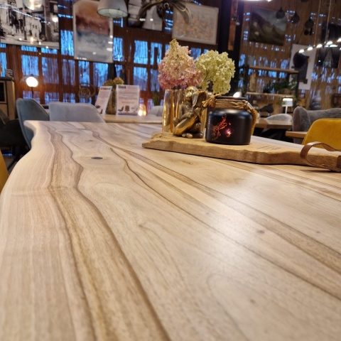 Stół Jadalniany Dakota 200x98 cm – Lity Orzech, Noga Pająk