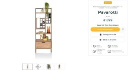 [R] Parawan / Regał na wino Pavarotti Henders& Hazel 70x190 cm, industrialny, laminat HPL