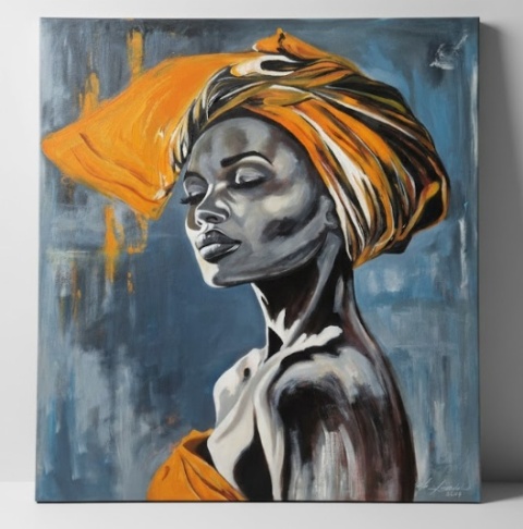 Ręcznie malowany obraz 110 x 90 cm