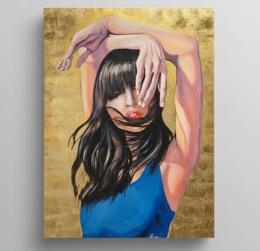 Ręcznie malowany obraz 150 x 100 cm