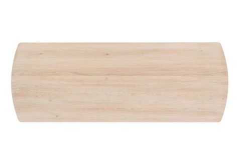 Stół do jadalni NIORA 240x100 cm, blat fornir dębowy naturalny, nogi lite drewno dębowe