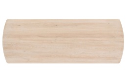 Stół do jadalni NIORA 240x100 cm, blat fornir dębowy naturalny, nogi metalowe Silk Grey