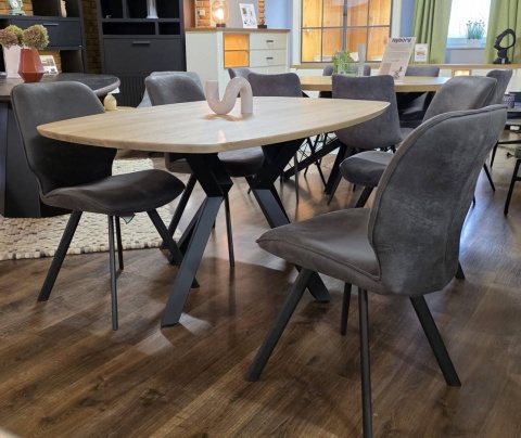 Stół Xooon Arvada 160 x 100 cm Oval lity dąb