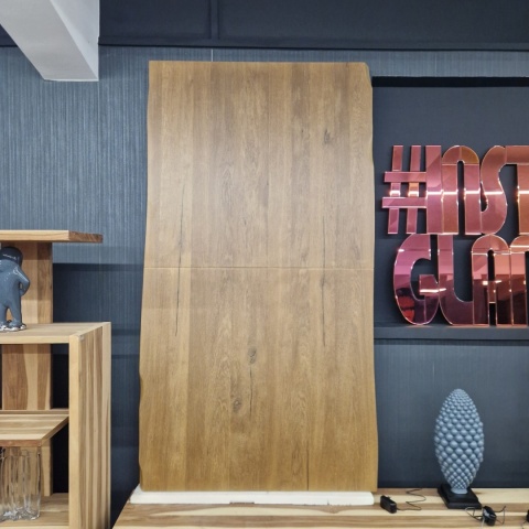 [T#2, od ręki] Stół Henders& Hazel Metalox centralna noga pająk 190+ 50 x 100 cm